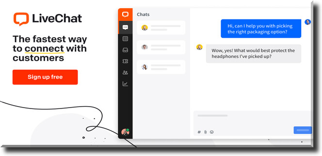 The fastest way to connect with customers with LiveChat